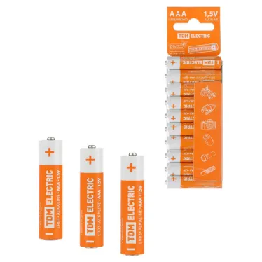 Элемент питания LR03 AAA Alkaline 1,5V SC-10 | SQ1702-0057 | TDM