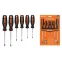Набор отверток 6 шт.: SL:3x75,5x100,6x150, PH:0х75,1x100,2x150 (пласт. держатель), CR-V "Алмаз"  | SQ1013-0207 | TDM