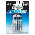 Батарейка щелочная (алкалиновая) LR6-2BL ULTRA (40/320/15360) (AA)  | Б0018947 | ТРОФИ