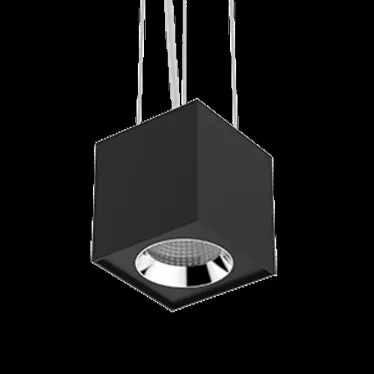 Светильник светодиодный DL-02 Cube подвесной 125х135 мм 20Вт 4000K 35° RAL9005 черный муар | V1-R0-90360-30000-2002040 | VARTON