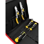                  Набор отверток Ergonic SL, PH, PZ с бокорезами и пассатижами в сумке | 40090504 | Felo
               