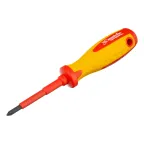 Отвертка Insulated до 1000 В, PH1x75 мм, CrMo, 2к рукоятка