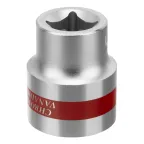 Головка торцевая, 23 мм, 6-гранная, CrV, под квадрат 1/2', хромированная