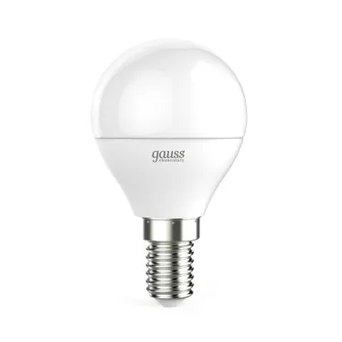 Лампа светодиодная LED 10 Вт 730 лм 4100К шар P45 нейтральный E14 AC 220В Elementary Gauss