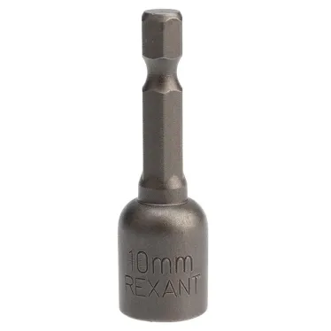 Ключ-насадка 10х48 мм, 1/4" магнитная (упак. 20 шт.) | 92-0402 | REXANT