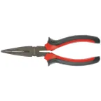 Длинногубцы Black Nickel, 180 мм, прямые, двухкомпонентные рукоятки