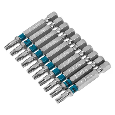 Набор бит TORX 20х50, сталь S2, 10 шт.