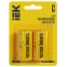 Батарейка щелочная Alkaline LR14/C (2шт/блистер) IEK