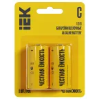                  Батарейка щелочная Alkaline LR14/C (2шт/блистер) IEK
               