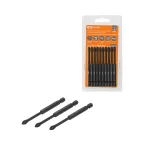 Набор бит PH2x90, односторонних, сталь S2, Е 1/4", намагниченные, торсионные, 10 шт., «Алмаз»  | SQ1019-0448 | TDM