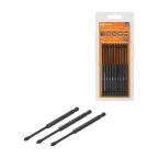 Набор бит PH2x125, односторонних, сталь S2, Е 1/4", намагниченные, торсионные, 10 шт., «Алмаз»  | SQ1019-0451 | TDM