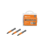 Набор бит PH1x50, односторонних, сталь CrV, Е 1/4", 10 шт., «Гранит»  | SQ1019-0324 | TDM