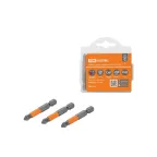 Набор бит PH2x50, односторонних, сталь CrV, Е 1/4", 10 шт., «Гранит»  | SQ1019-0342 | TDM