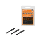 Набор бит PH2x50, односторонних, сталь S2, Е 1/4", намагниченные, торсионные, 10 шт., «Алмаз»  | SQ1019-0442 | TDM