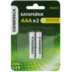                  Батарейка щелочная Alkaline LR03/AAA (2шт/блистер) GENERICA
               
