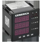 Мультиметр цифровой щитовой трехфазный DO RS-485 96х96мм LED GENERICA