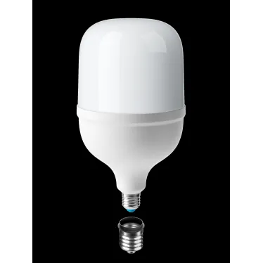 Лампа светодиодная LED 80Вт 220В E27 D140х252 6500К дневной 6900 лм (в комплекте переходник на 40 цоколь)