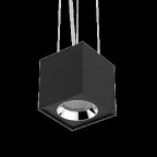 Светильник светодиодный DL-02 Cube подвесной 125х135 мм 20Вт 3000K 35° RAL9005 черный муар | V1-R0-90360-30000-2002030 | VARTON