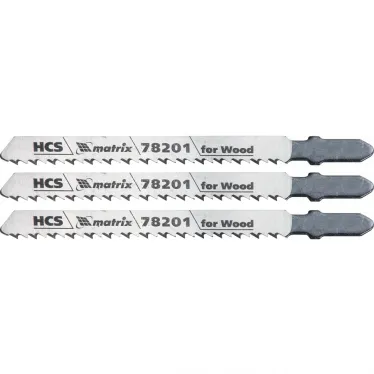 Полотна для электролобзика по дереву, 3 шт. T101B, 75 х 2,5мм, HCS