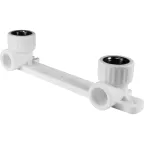                  Комплект настенный для смесителя 25x1/2' ВР полипропиленовый PPR белый
               