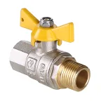                  Кран шаровой газовый 1/2' ВН рукоятка бабочка VALGAS
               