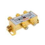                  ДЕЛИТЕЛЬ  ТВ x 4 + 5шт. F   "BOX"  5-1000 МГц  "GOLD"  | 05-6103-1 | REXANT
               