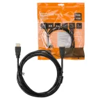                  Кабель "АВК 4" HDMI - HDMI, v2.0, позолоченные контакты, с ферритами, 3 метра, | SQ4040-0004 | TDM
               