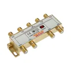                  ДЕЛИТЕЛЬ  ТВ  x 8 + 9шт. F   "BOX"  5-1000 МГц  "GOLD"  | 05-6105-1 | REXANT
               