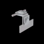 Фальцевый держатель H50 мм для прутка Ø 5-10 мм INOX304 | FD-H50-D5-10 INOX304 | КМ-профиль