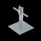 Приклееваемый держатель болтовой для прутка Ø 5-10 мм H90 мм | PDB-H90-D5-10 | КМ-профиль