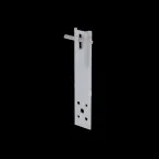 Прямой держатель зажимной для прутка Ø 5-8 мм H80 мм INOX304 | DZP-H80-D5-8 INOX304 | КМ-профиль