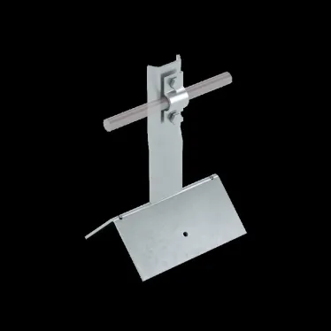 Коньковый держатель болтовой с широким основанием для прутка Ø 5-10 мм H100 мм INOX304 | BKDB-H100-D5-10 INOX304 | КМ-профиль