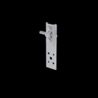 Прямой держатель болтовой для прутка Ø 5-10 мм H60 мм INOX304 | DBP-H60-D5-10 INOX304 | КМ-профиль
