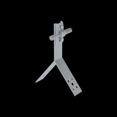 Коньковый держатель болтовой для прутка Ø 5-10 мм H100 мм INOX304 | KDB-H100-D5-10 INOX304 | КМ-профиль