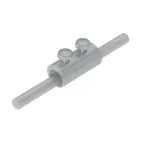 Двухболтовой сквозной соединитель прутка Ø 5-8 мм INOX304 | 2SS-D5-8 INOX304 | КМ-профиль