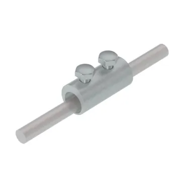 Двухболтовой сквозной соединитель прутка Ø 5-8 мм INOX304 | 2SS-D5-8 INOX304 | КМ-профиль