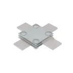 Соединитель крестообразный для полосы до 40 мм с 3 пластинами INOX304 | 3XS-B40 INOX304 | КМ-профиль