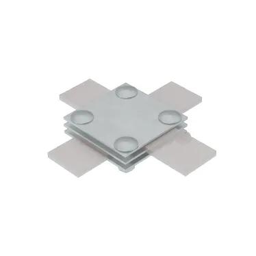 Соединитель крестообразный для полосы до 40 мм с 3 пластинами INOX304 | 3XS-B40 INOX304 | КМ-профиль