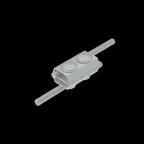                  Параллельный соединитель прутка Ø 5-8 мм двойной INOX304 | 2PS-D5-8 INOX304 | КМ-профиль
               