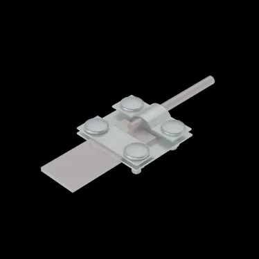 Контрольный соединитель полоса до 40 мм пруток Ø 5-10 мм INOX304 | KS-B40-D5-10 INOX304 | КМ-профиль