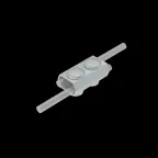                  Параллельный соединитель прутка Ø 5-8 мм INOX304 | PS-D5-8 INOX304 | КМ-профиль
               