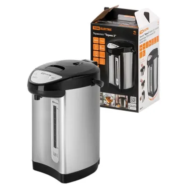 Термопот "Термо 3", металл, 3,8 л, 3 способа подачи воды, 750 Вт, стальной, | SQ4002-0003 | TDM