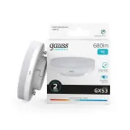 Лампа светодиодная LED 9 Вт 680 лм 4100К таблетка нейтральный GX53 AC 220В Elementary Gauss