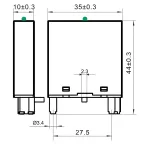 Модуль индикации, LED зелёный, 110-240V AC/DC