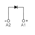 Модуль защиты, диод (A1+), 6-250V DC