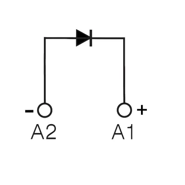 Модуль защиты, диод (A1+), 6-250V DC