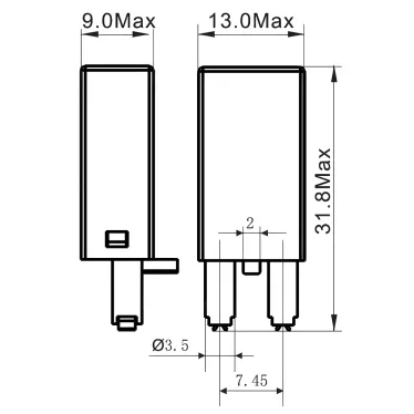 Модуль защиты, варистор, 24V AC/DC