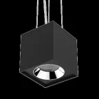                  Светильник светодиодный DL-02 Cube подвесной 150х160 мм 36Вт 3000K 35° RAL9010 черный муар | V1-R0-90360-30000-2003630 | VARTON
               