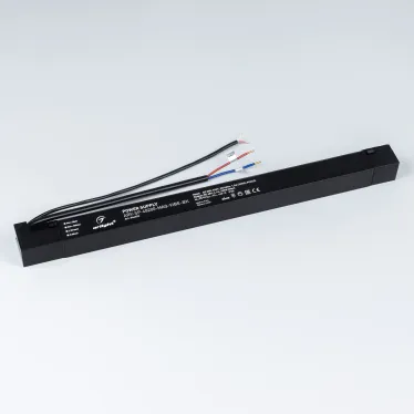 Коннектор жесткий с питанием ART-APRIORI-CON-ROD-A-L260-POWER (BK, вертикальный) (Arlight, IP20 Металл, 3 года)