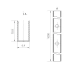 Коннектор жесткий с питанием ART-APRIORI-CON-ROD-A-L260-POWER (BK, вертикальный) (Arlight, IP20 Металл, 3 года)